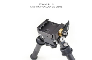 Image of Atlas V8 Bipod, 5-9.4in Height Range, Arisaka Picatinny Rail Slider, Black, BT10NCPLUSA419ARSKPICSLDR