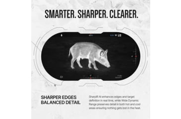 Image of ATN Binox 6 Dual Multispectral 5.5-44x35mm Thermal Imaging Binocular w/Built-in Laser Rangefinder, 50 Hz, 384x288, Black, MSBNB6335A