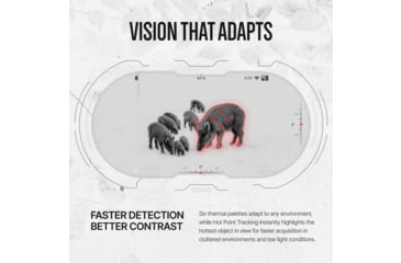 Image of ATN Binox 6 Dual Multispectral 5.5-44x35mm Thermal Imaging Binocular w/Built-in Laser Rangefinder, 50 Hz, 384x288, Black, MSBNB6335A