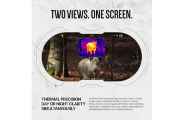 Image of ATN Binox 6 Dual Multispectral 5.5-44x35mm Thermal Imaging Binocular w/Built-in Laser Rangefinder, 50 Hz, 384x288, Black, MSBNB6335A