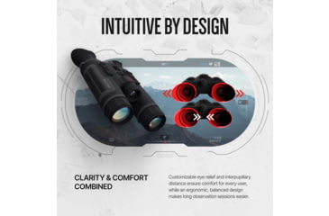 Image of ATN Binox 6 Dual Multispectral 5.5-44x35mm Thermal Imaging Binocular w/Built-in Laser Rangefinder, 50 Hz, 384x288, Black, MSBNB6335A