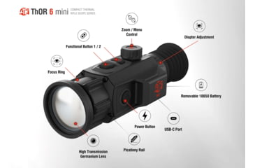 Image of ATN ThOR 6 Mini Compact 2-16x35mm Thermal Rifle Scope