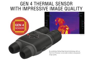Image of ATN Binox-4T 384-1.25-5x Thermal Binocular, Black / Grey, TIBNBX4381L