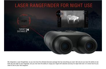 Image of ATN Binox-4T 384-1.25-5x Thermal Binocular, Black / Grey, TIBNBX4381L