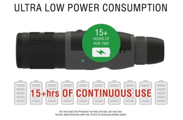 Image of ATN Binox-4T 640-1.5-15x Thermal Rangefinder Binocular, Black / Grey, TIBNBX4642L