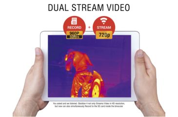 Image of ATN Binox-4T 640-2.5-25x Thermal Binocular, Black / Grey, TIBNBX4643L