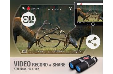 Image of ATN BinoX-HD 4x Smart Day and Night Binocular w/ GPS DGBNBNHDX2