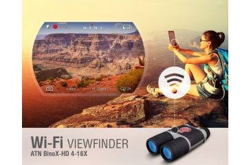 Image of ATN BinoX-HD 4x Smart Day and Night Binocular w/ GPS DGBNBNHDX2