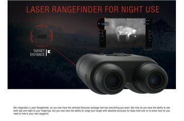 Image of ATN Binox-THD 384-2-8x Thermal Binocular, Black / Grey, TIBNBX4382L