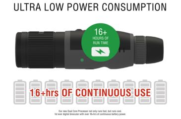 Image of ATN Binox-THD 384-4.5-18x Thermal Binocular, Black / Grey, TIBNBX4384L