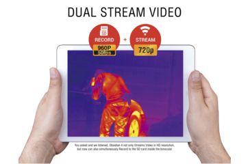 Image of ATN Binox-THD 384-4.5-18x Thermal Binocular, Black / Grey, TIBNBX4384L