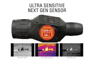 Image of ATN OTS 4T, 1-10x, 640x480, Thermal Viewer w/ Full HD Video rec, WiFi, Smooth zoom, iOS/Android Controlling App, Black, TIMNO4641A