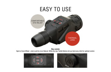 Image of ATN OTS 4T, 2-8x, 384x288, Thermal Viewer w/ Full HD Video rec, WiFi, Smooth zoom, iOS/Android Controlling App, Black, TIMNO4382A