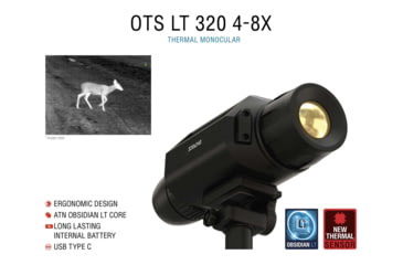 Image of ATN OTS LT 320 4-8x Thermal Viewer, 25mm, 320x240, Black, TIMNOLT335X