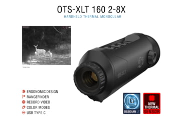 Image of ATN OTS-XLT 2-8x Thermal Viewer, 19mm, 160x120, Black, TIMNOXL119X