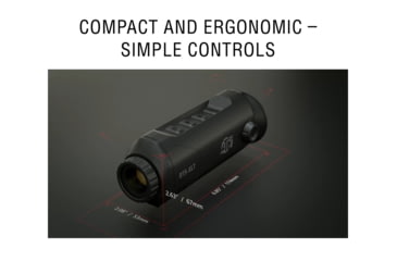 Image of ATN OTS-XLT 2-8x Thermal Viewer, 19mm, 160x120, Black, TIMNOXL119X
