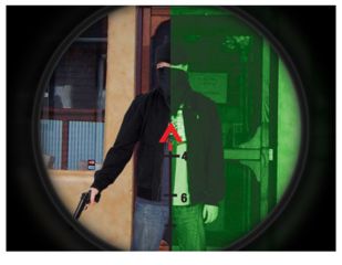 Image of ATN PS22-HPT Day/Night Tactical Kit - PS22-HPT Night Vision Sight &amp; Trijicon 4x32 ACOG, QRM Rifle Scope