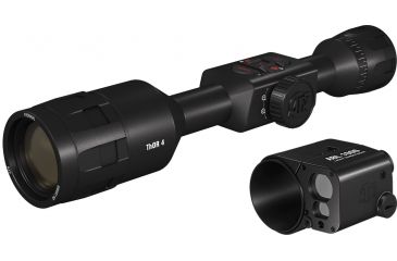 Image of ATN ThOR 4 Thermal Smart HD Rifle Scope, 4.5-18x50mm, Black+ w/ Ballistic Laser Kit, TIWST4384A-KIT1