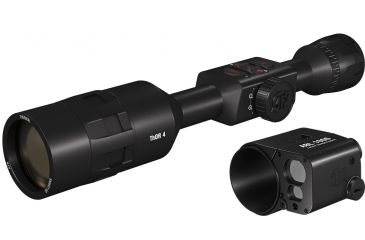 Image of ATN ThOR 4 Thermal Smart HD Rifle Scope, 7-28x75mm, Black w/ Ballistic Laser Kit, TIWST4387A-KIT1