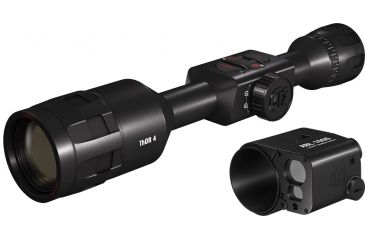 Image of ATN ThOR 4 Thermal Smart HD Rifle Scope, 2.5-25x50mm, Black w/ Ballistic Laser Kit, TIWST4643A-KIT1