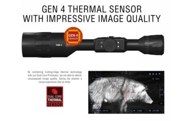 Image of ATN ThOR 4 Thermal Smart HD Rifle Scope, 2.5-25x50mm, Black, TIWST4643A