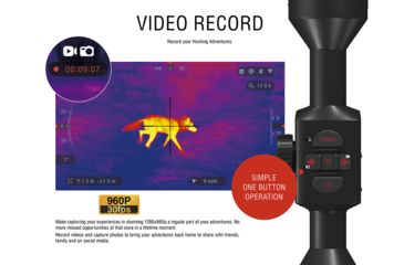 Image of ATN ThOR 4 Thermal Smart HD Rifle Scope, 2.5-25x50mm, Black, TIWST4643A