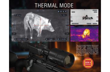 Image of ATN ThOR 4 Thermal Smart HD Rifle Scope, 2.5-25x50mm, Black, TIWST4643A