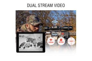Image of ATN Thor 5 3-24x 640x480 12 Micron Smart HD Thermal Rifle Scope, 30mm Tube w/ Gen 5 Sensor, Multiple Patterns &amp; Color Options Reticle, Black, TIWST5635A