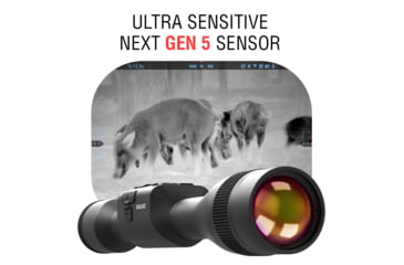 Image of ATN Thor 5 3-24x 640x480 12 Micron Smart HD Thermal Rifle Scope, 30mm Tube w/ Gen 5 Sensor, Multiple Patterns &amp; Color Options Reticle, Black, TIWST5635A