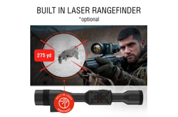 Image of ATN Thor 5 3-24x 640x480 12 Micron Smart HD Thermal Rifle Scope, 30mm Tube w/ Gen 5 Sensor, Multiple Patterns &amp; Color Options Reticle, Black, TIWST5635A