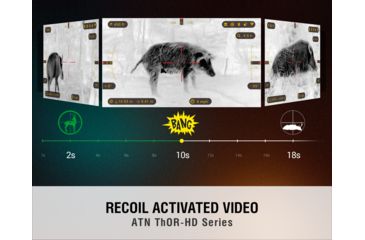 Image of ATN ThOR-HD Thermal Imaging Rifle Scopes, 2-8x, 25 mm, Multiple Patterns &amp; Color Options Reticles, Black, TIWSTH382A