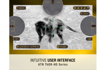 Image of ATN ThOR-HD Thermal Imaging Rifle Scopes, 2-8x, 25 mm, Multiple Patterns &amp; Color Options Reticles, Black, TIWSTH382A