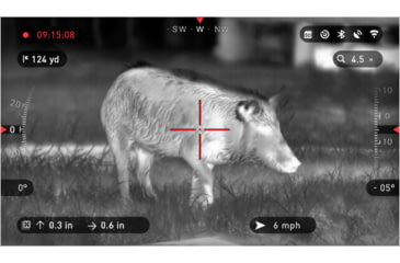 Image of ATN ThOR-HD Thermal Imaging Rifle Scopes, 1.5-15x, 25 mm, Multiple Patterns &amp; Color Options Reticles, Black, TIWSTH642A