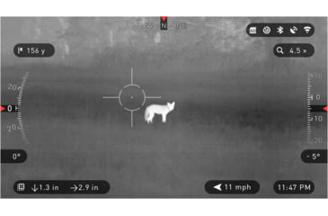 Image of ATN ThOR-HD Thermal Imaging Rifle Scopes, 1.5-15x, 25 mm, Multiple Patterns &amp; Color Options Reticles, Black, TIWSTH642A