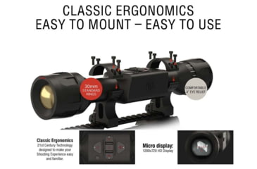Image of ATN Thor-lt 160x120 Thermal Rifle Scope, Black - TIWSTLT150X