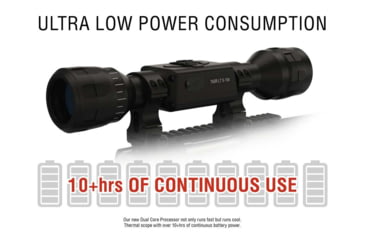 Image of ATN Thor-lt 160x120 Thermal Rifle Scope, Black - TIWSTLT150X