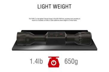 Image of ATN Thor-lt 160x120 Thermal Rifle Scope, Black - TIWSTLT150X