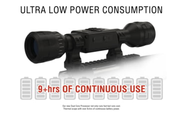 Image of ATN Thor LTV 5-15x Thermal Imaging Rifle Scopes Gen 5, 320x240 w/ Video Recording, Black, TIWSTLTV335X