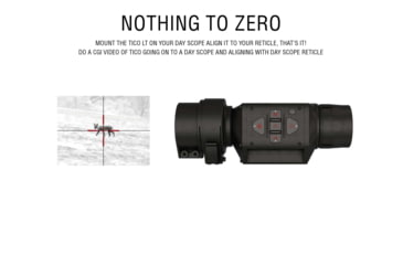 Image of ATN TICO LT 320 1.5 - 3x50 mm Thermal Clip-On,320x240, Black, TICOTLT350X