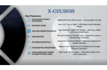Image of ATN X-Celsior 3-9x Hunting Night Vision Rifle Scope w/Daytime Capability, Black, DGWSXC309NV