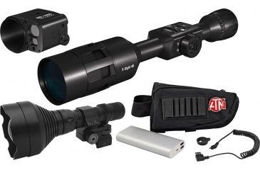 Image of ATN X-Sight 4K 5-20 Day/Night Master Kit Battery Pack w/ IR Illuminator and Ballistic Laser