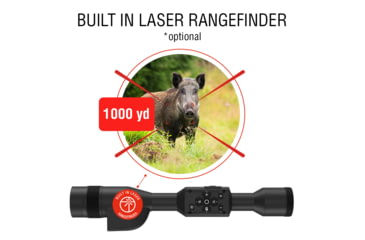 Image of ATN X-Sight 5 LRF 3-15x UHD Smart Day/Night Hunting Rifle Scope, 30mm Tube w/ Gen 5 Sensor, Multiple Patterns &amp; Color Options Reticle, Black, DGWSXS3155LRF