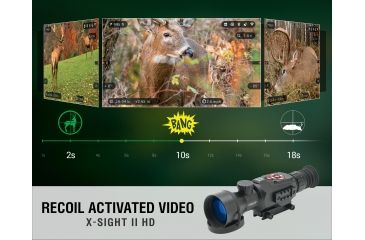 Image of ATN X-Sight II Smart Day/Night Rifle Scope w/HD Video, Wi-Fi, GPS, Smartphone Control via App, Black