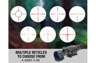 Image of ATN X-Sight II Smart Day/Night Rifle Scope w/HD Video, Wi-Fi, GPS, Smartphone Control via App, Black