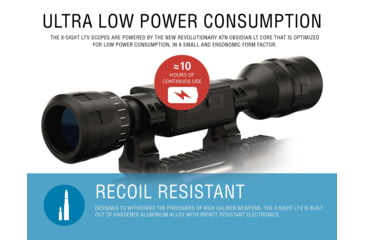 Image of ATN X-Sight LTV 3-9x30mm Day/Night Hunting Rifle Scope, Black, DGWSXS309LTV
