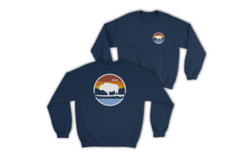 Image of Atoll Board Co Atoll Boards Landscape Crew Neck Sweatshirt - Indigo Blue, S - Indigo Blue,S, SQ2869111
