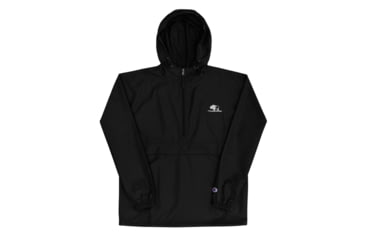 Image of Atoll Board Co Atoll Embroidered Champion Packable Unisex Jacket - Black, 2XL - Black,2XL, 628E861415931Black-2XL