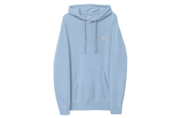Image of Atoll Board Co Atoll Embroidered Pigment-Dyed Unisex Hoodie - Pigment Light Blue, 2XL - Pigment Light Blue,2XL, 628E8E910173EPigment-Light-Blue-2XL