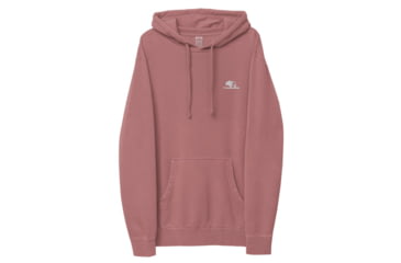 Image of Atoll Board Co Atoll Embroidered Pigment-Dyed Unisex Hoodie - Pigment Maroon, 2XL - Pigment Maroon,2XL, 628E8E910173EPigment-Maroon-2XL