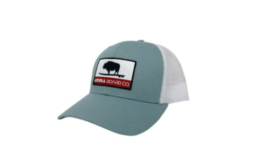 Image of Atoll Board Co Atoll Republic Trucker Hat - Mesh Back - Aquamarine - White - Aquamarine - White, SQ6571564